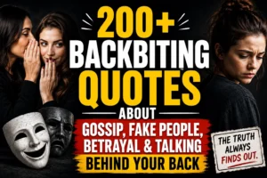 200+ Backbiting Quotes About Gossip, Fake People, Betrayal & Talking Behind Your Back
