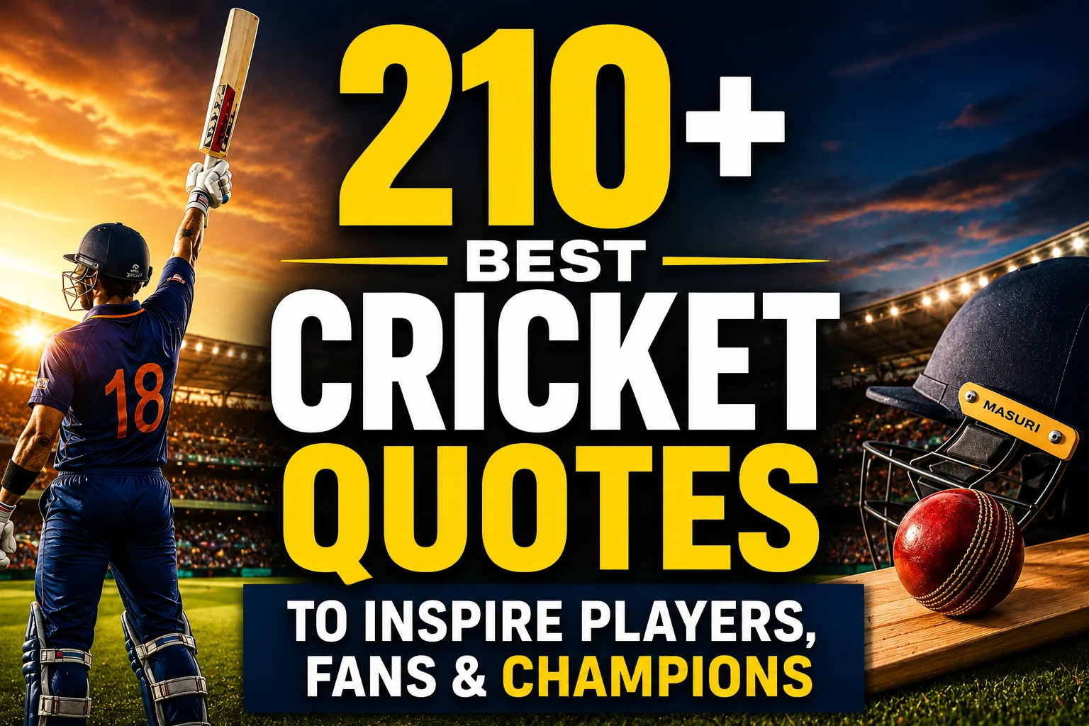 210+ Best Cricket Quotes to Inspire Players, Fans & Champions