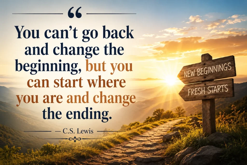 Famous Quotes About New Beginnings & Fresh Starts