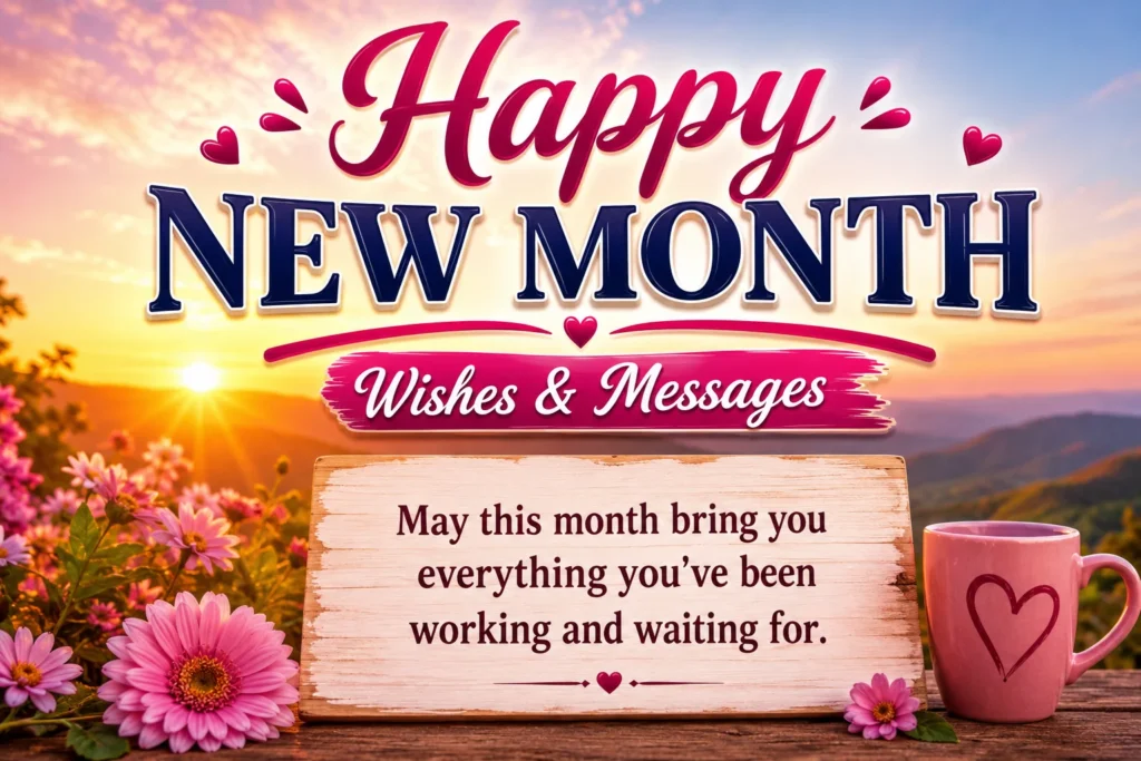 Happy New Month Wishes & Messages