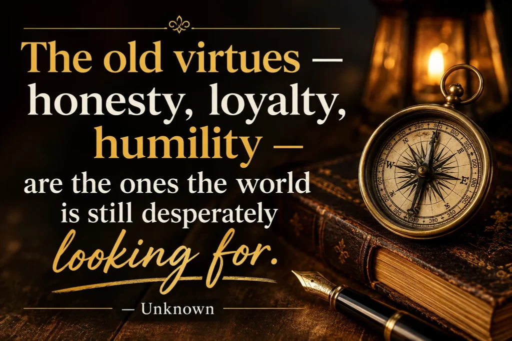 Deep and Meaningful Old Is Gold Quotes About Character and Values