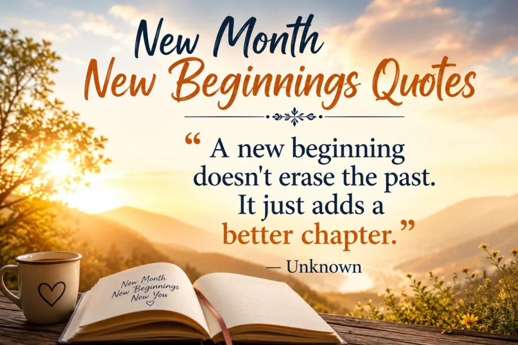 New Month New Beginnings Quotes