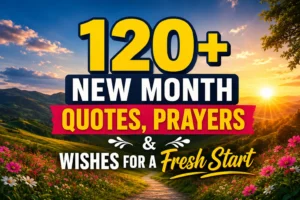 120+ New Month Quotes, Prayers & Wishes for a Fresh Start