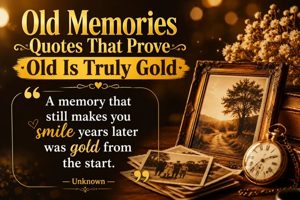 Old Memories Quotes That Prove Old Is Truly Gold