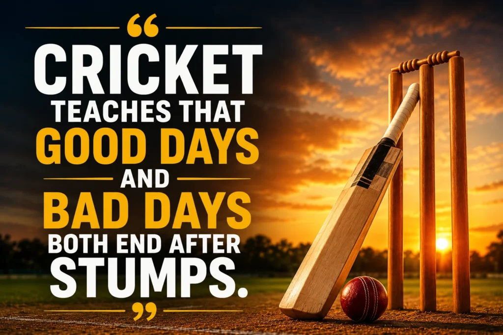 Philosophical Cricket Quotes: Life Lessons from the Game