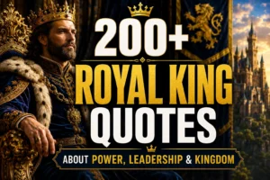 200+ Royal King Quotes About Power, Leadership & Kingdom
