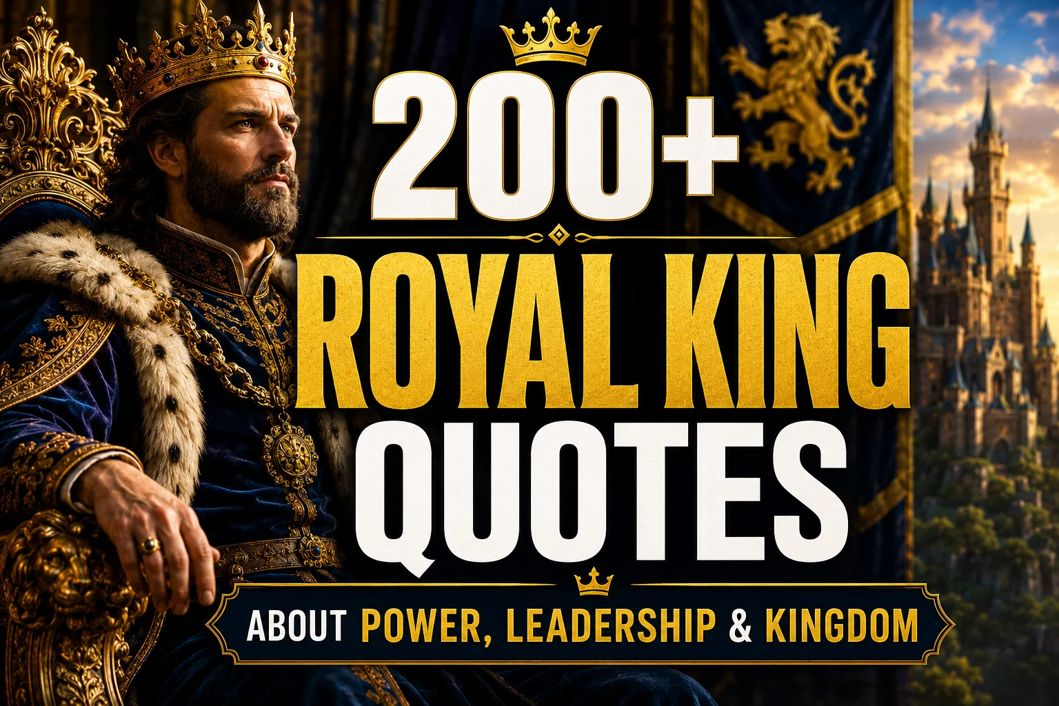 200+ Royal King Quotes About Power, Leadership & Kingdom