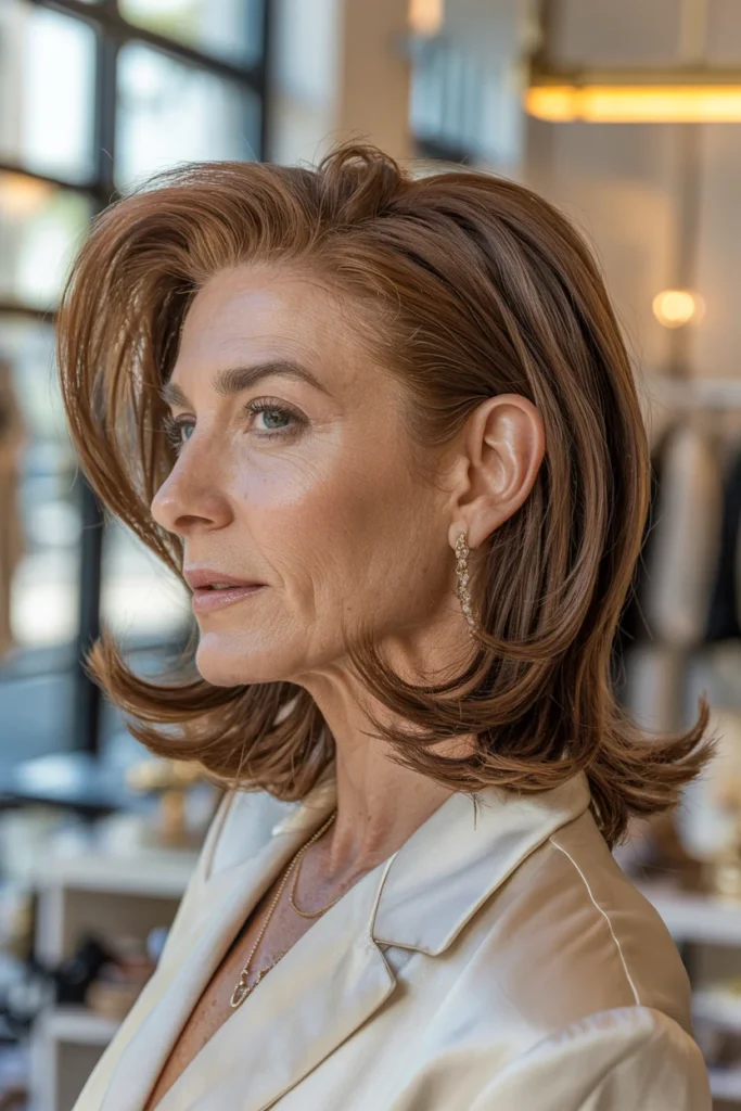 Textured Lob With Side Part