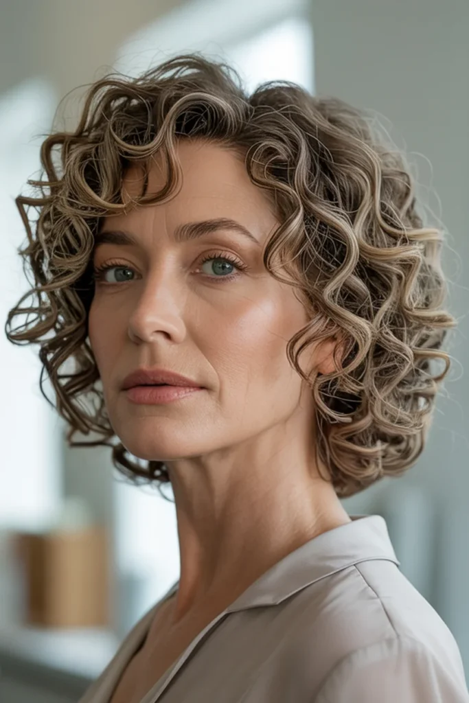 Soft Curly Bob