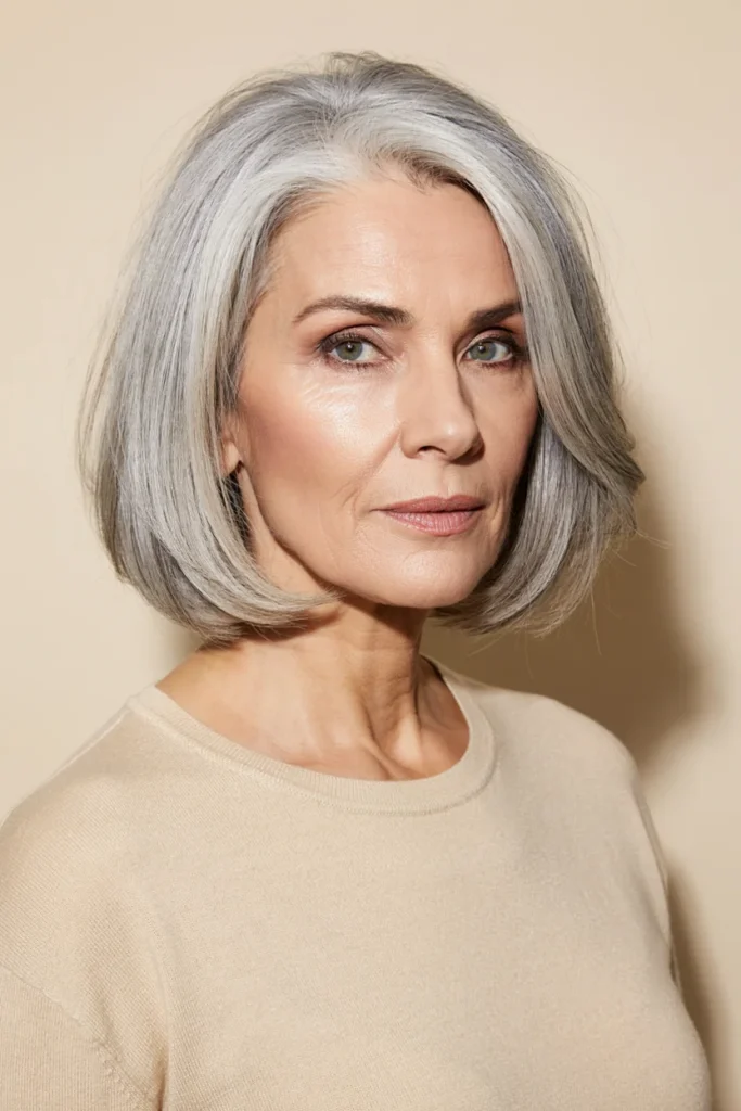Gray Hair Bob