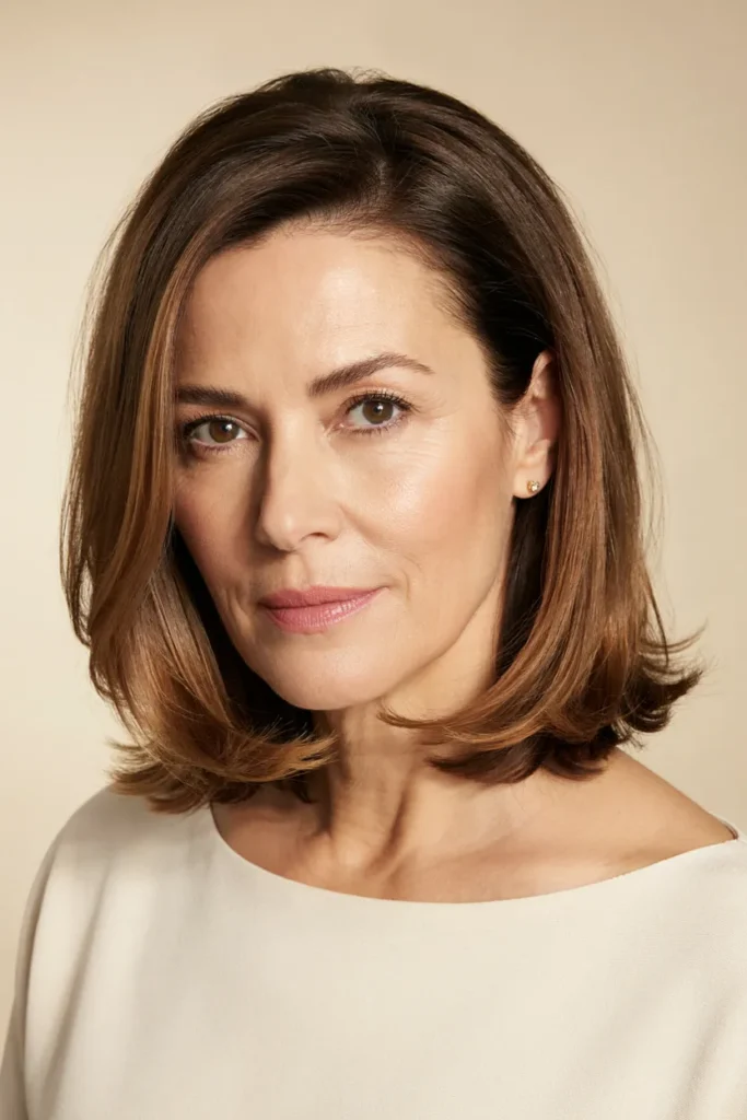 Layered Bob With Flipped Ends