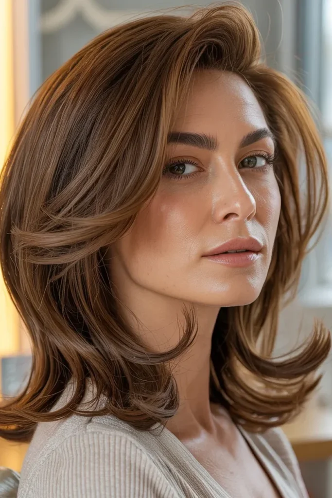 Shoulder-Length Layered Cut