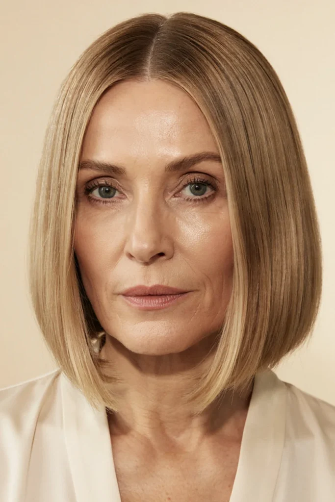 Sleek Chin-Length Bob