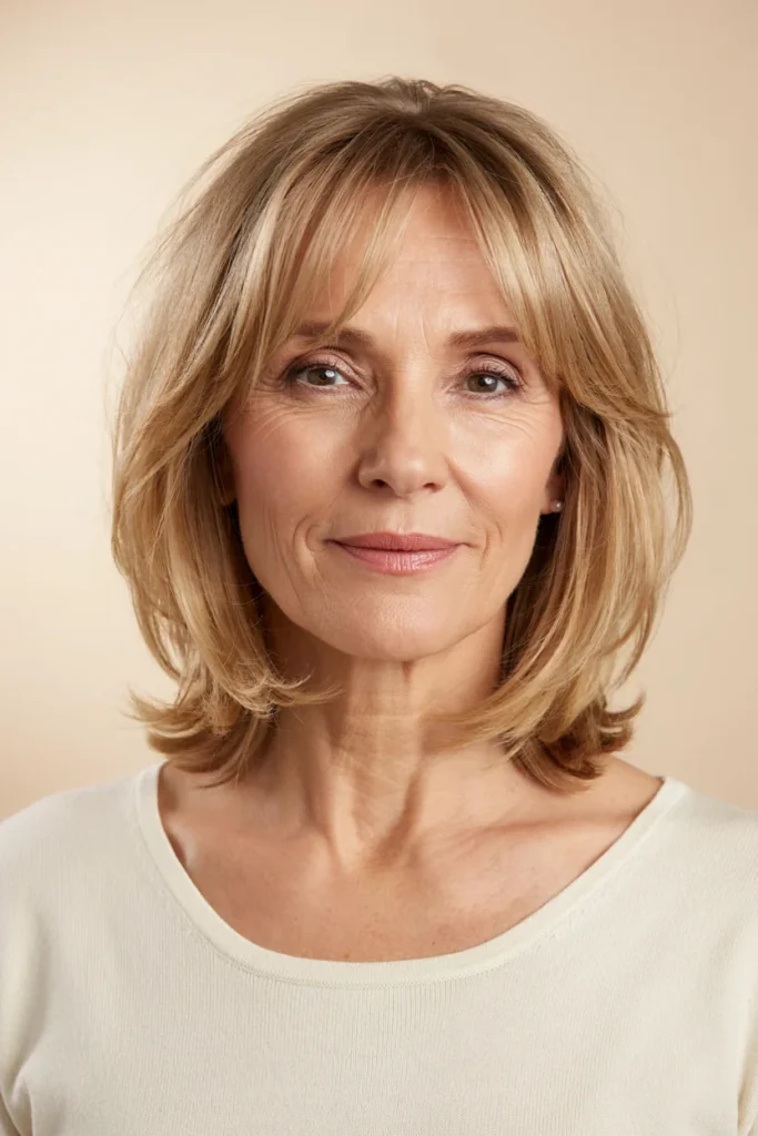 Collarbone Cut with Wispy Bangs