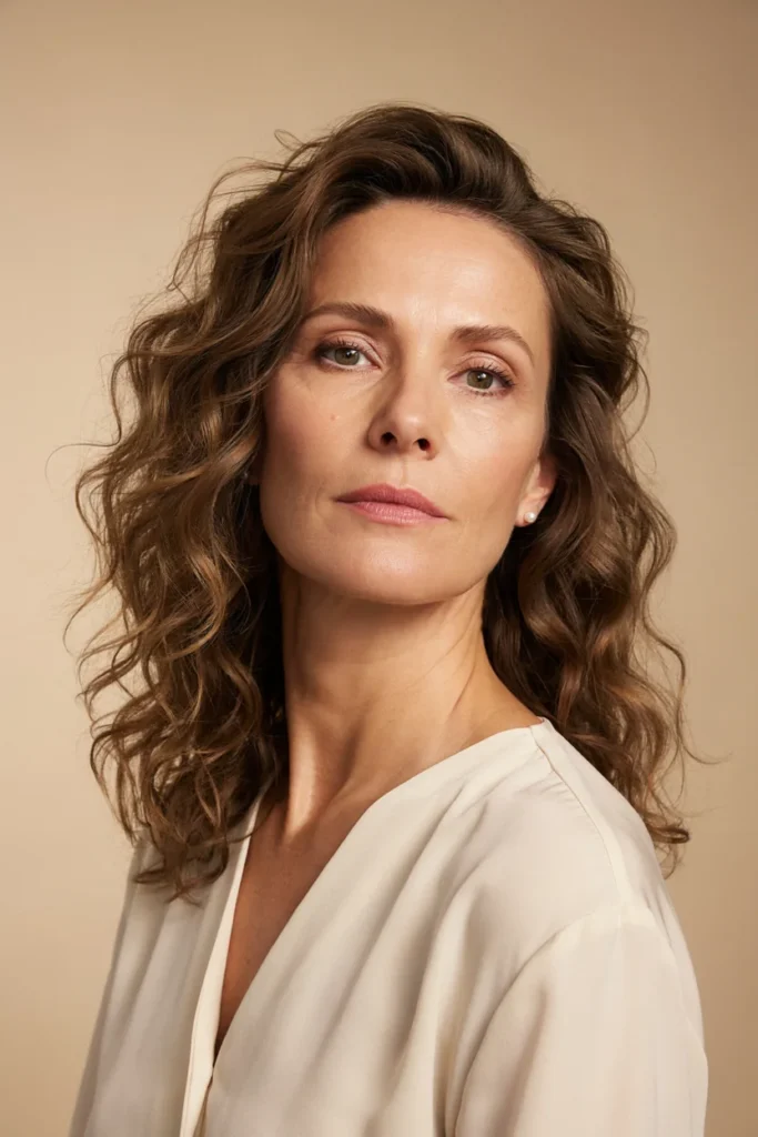 Collarbone-Length Hair with Soft Curls