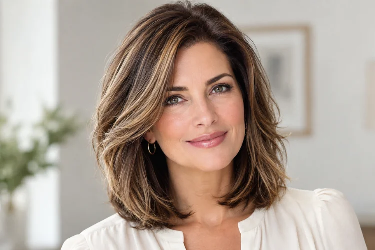 21 Gorgeous Collarbone-Length Hairstyles for Women Over 40