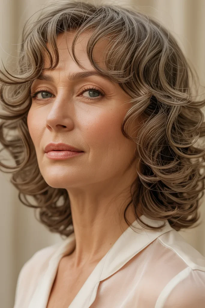 Curly Cut With Wispy Bangs