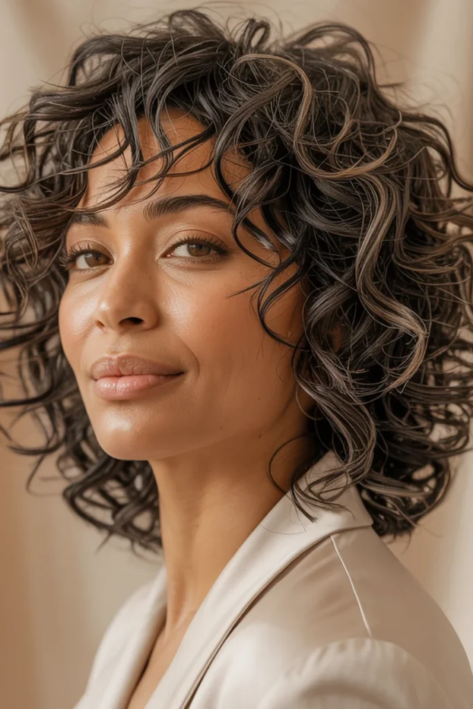 Curly Shag With Soft Layers