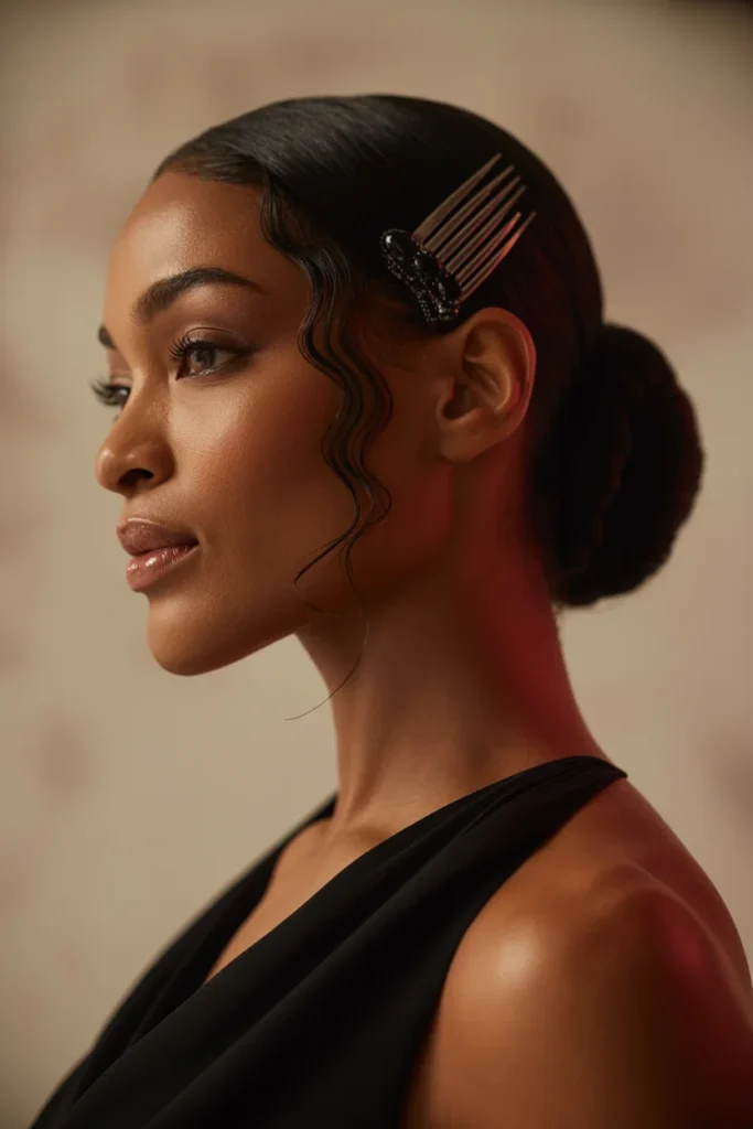 Elegant Updo With a Gothic Touch