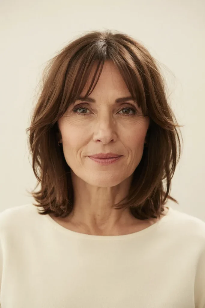 Layered Bob With Wispy Bangs