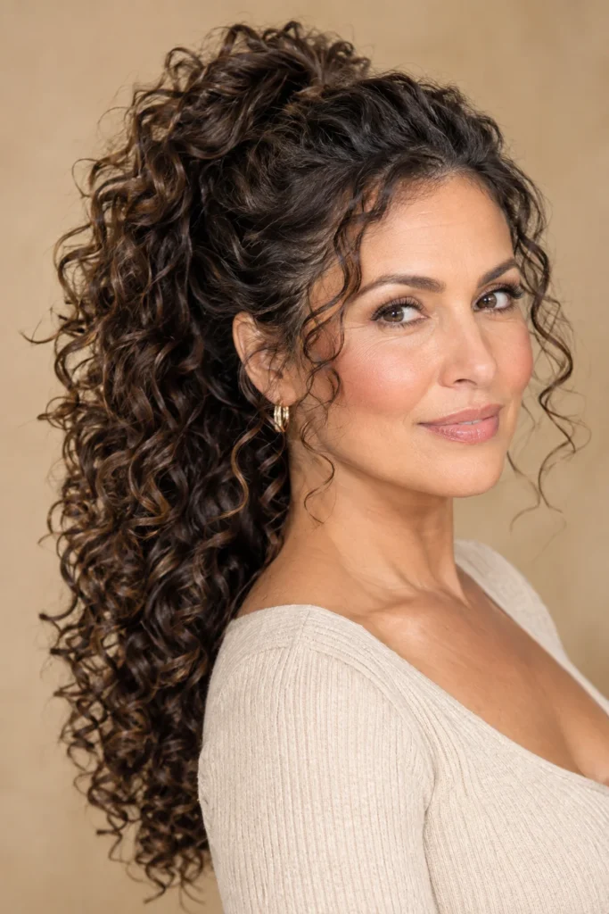 Long Curly Ponytail