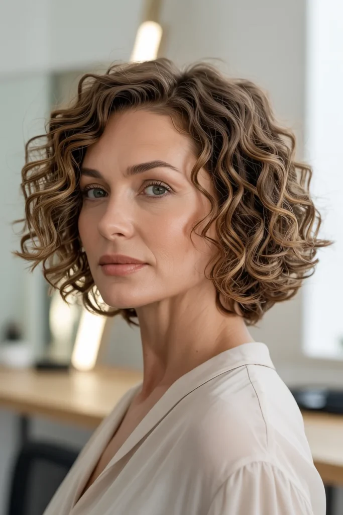 Medium Curly Bob