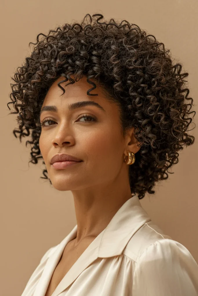 Natural Curly Afro