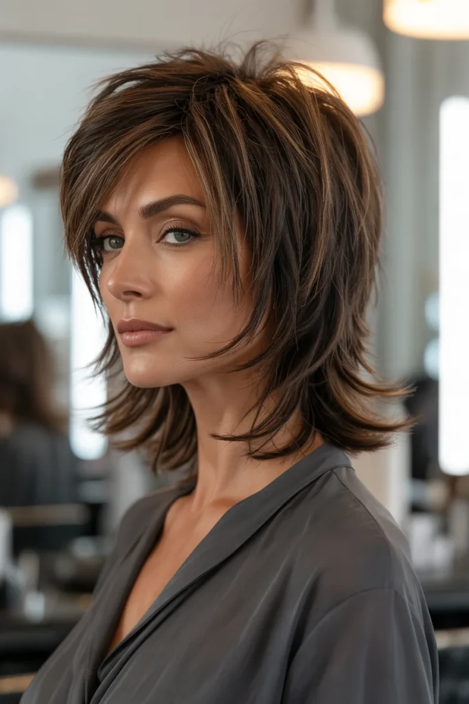 Shaggy Wolf Cut With Choppy Layers