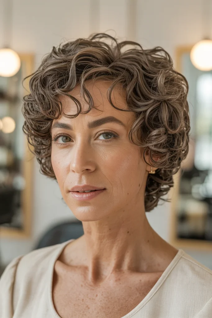 Short Curly Cut for Fine Hair
