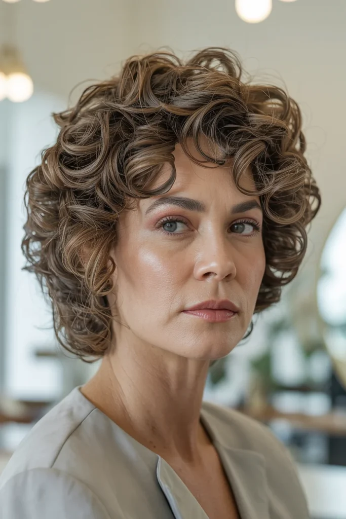 Short Curly Cut for Thick Hair