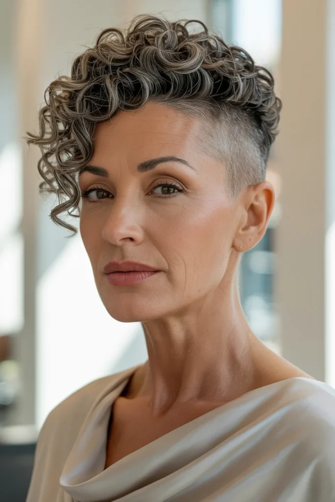 Short Curly Undercut