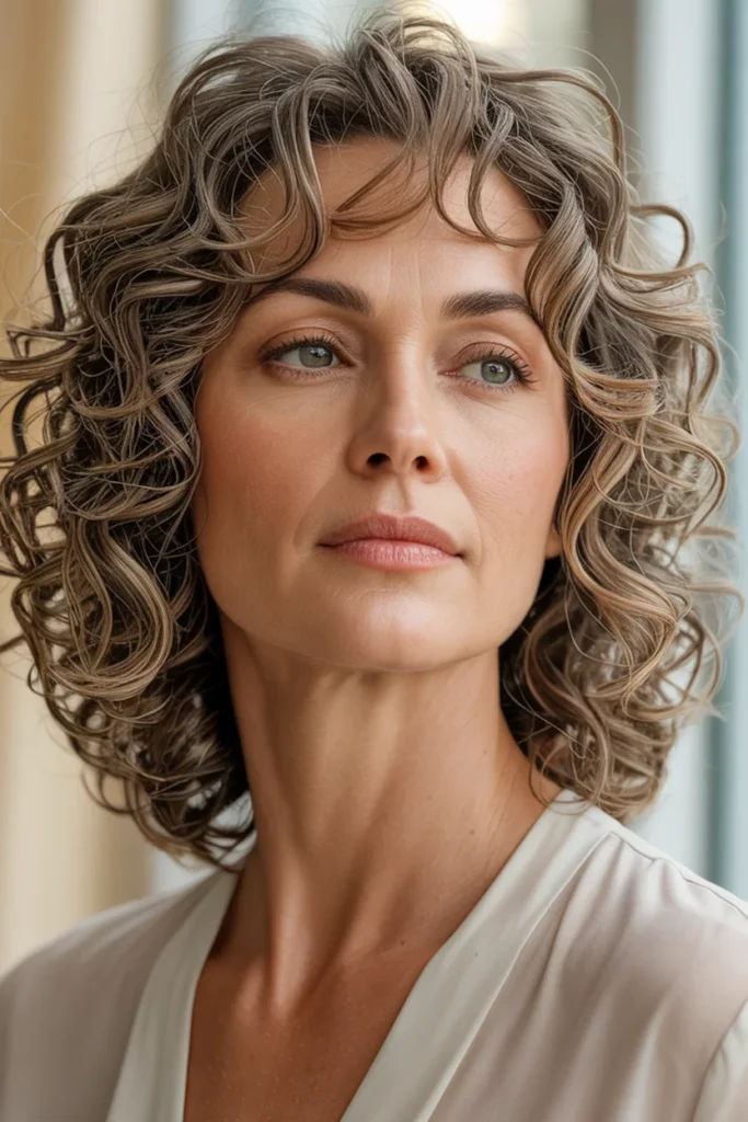 Shoulder-Length Layered Curls