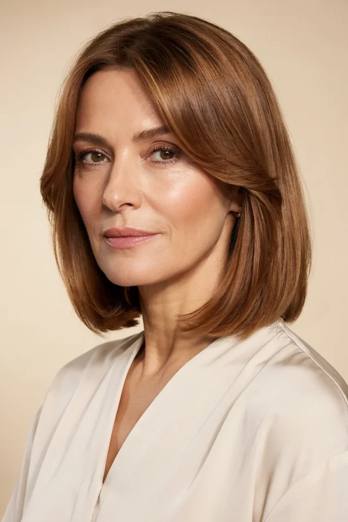 Side-Swept Collarbone Bob