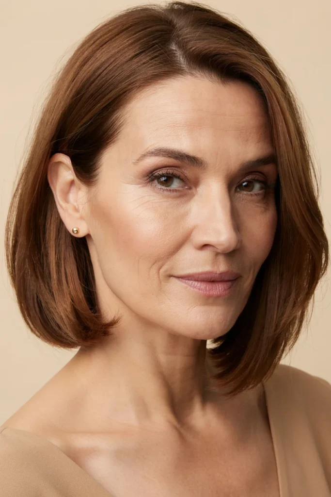 Soft Angled Collarbone Bob
