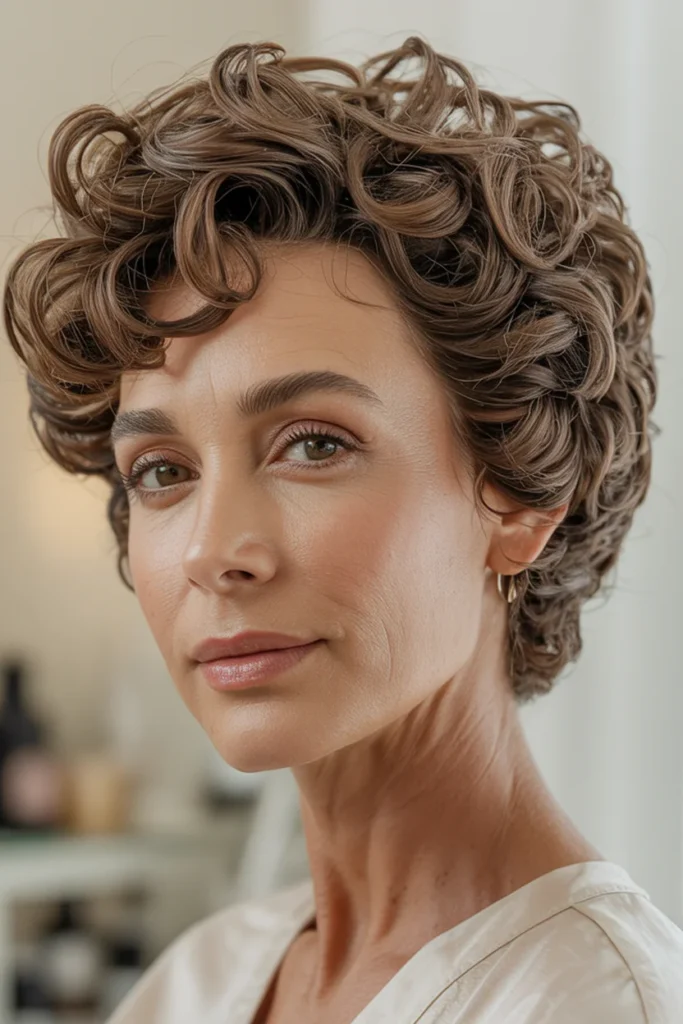 Voluminous Short Curly Cut