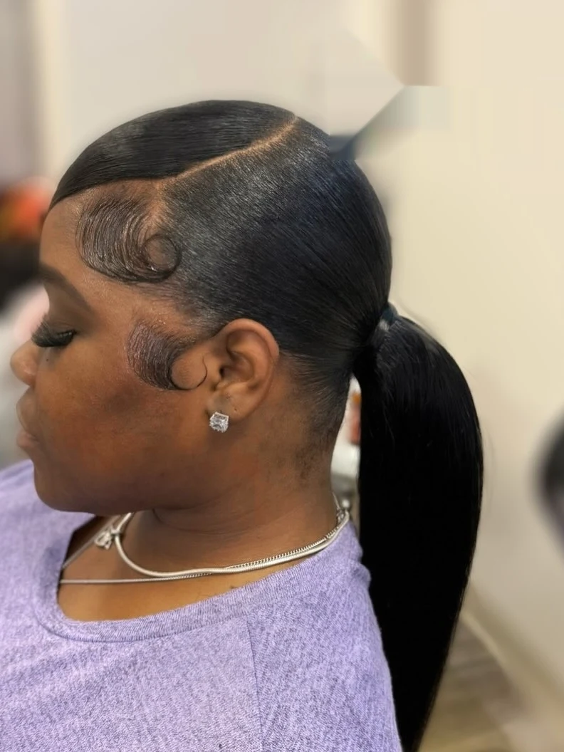 Side Part Ponytail