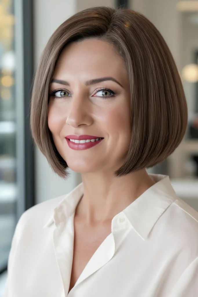 Sleek Blunt Bob