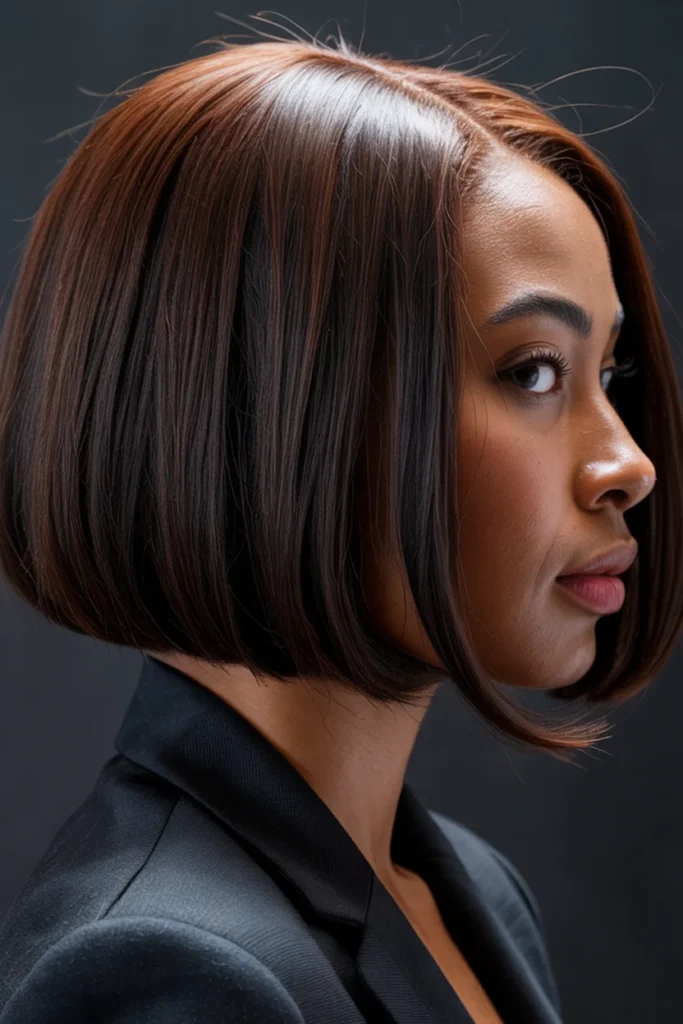 Angled Straight Bob