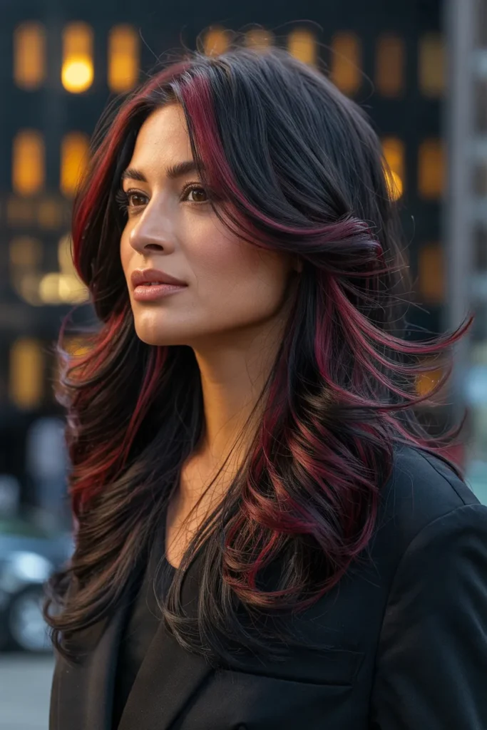 Black and Burgundy Blend