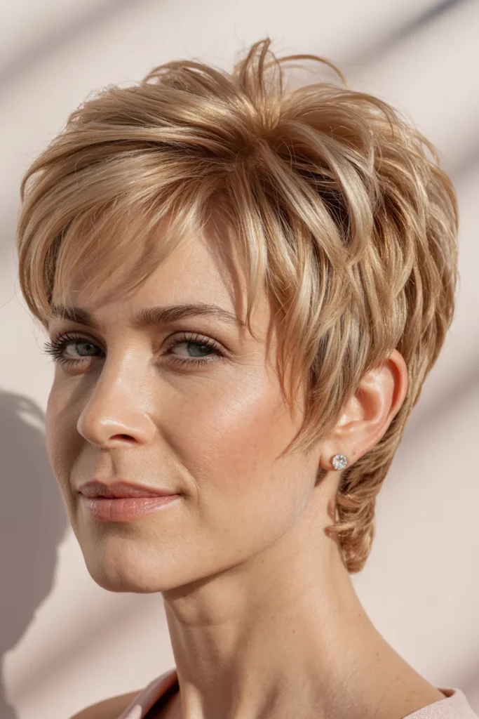 Blonde Pixie Cut