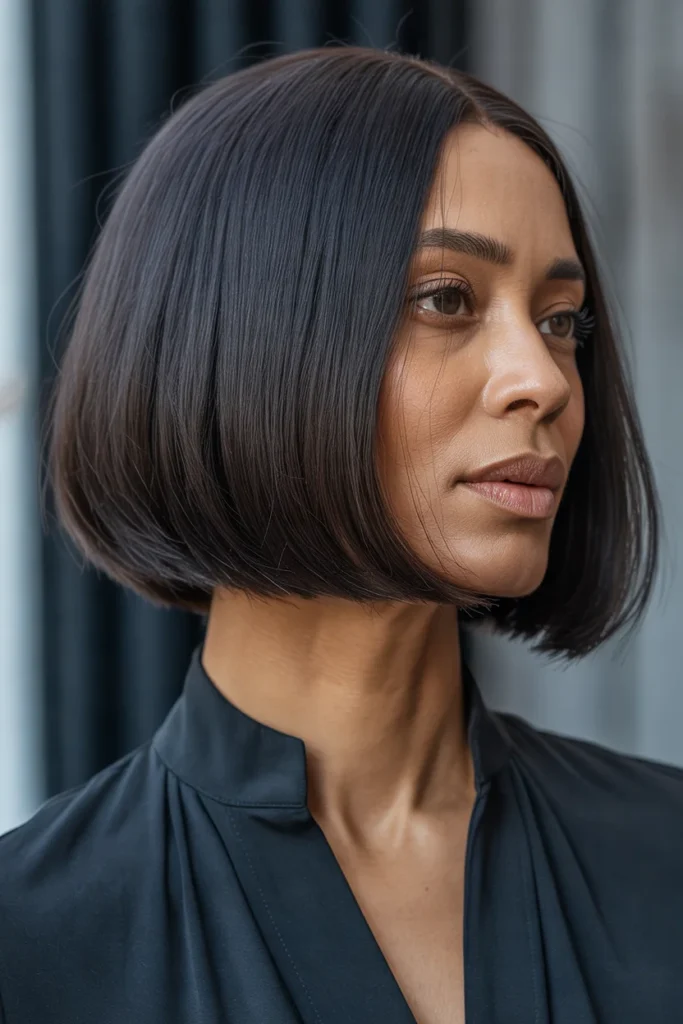 Blunt Cut Straight Bob