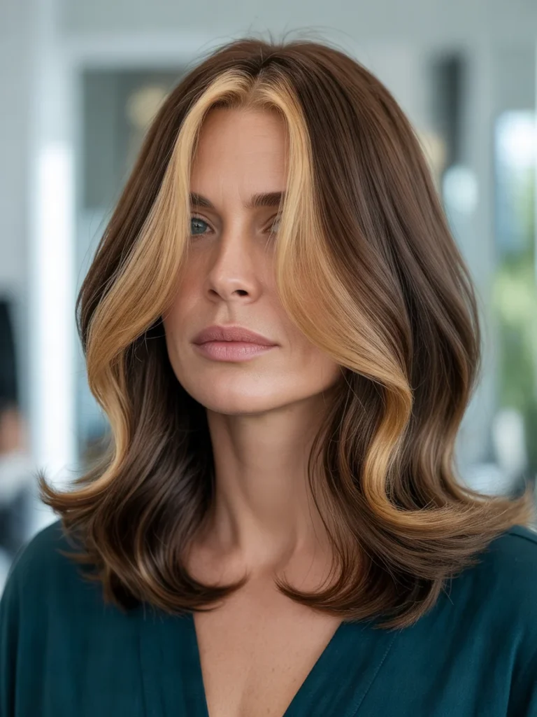 Caramel Highlights With a Soft Money Piece