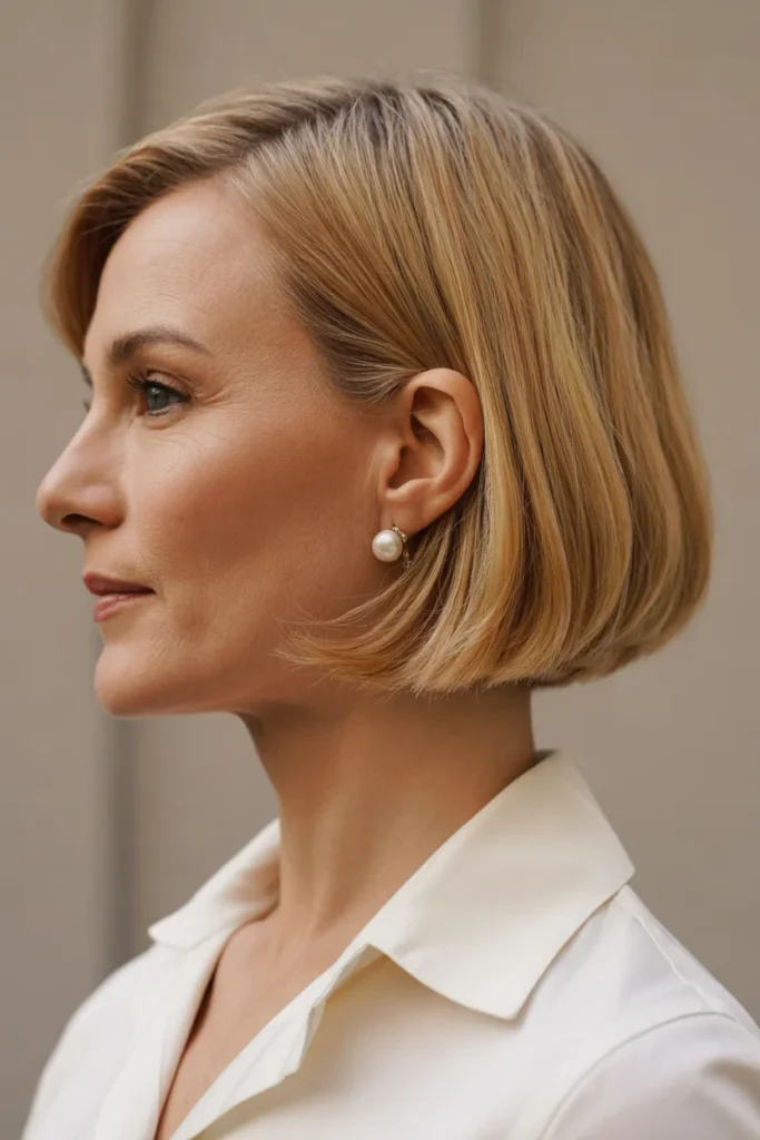 Chin-Length Blonde Bob