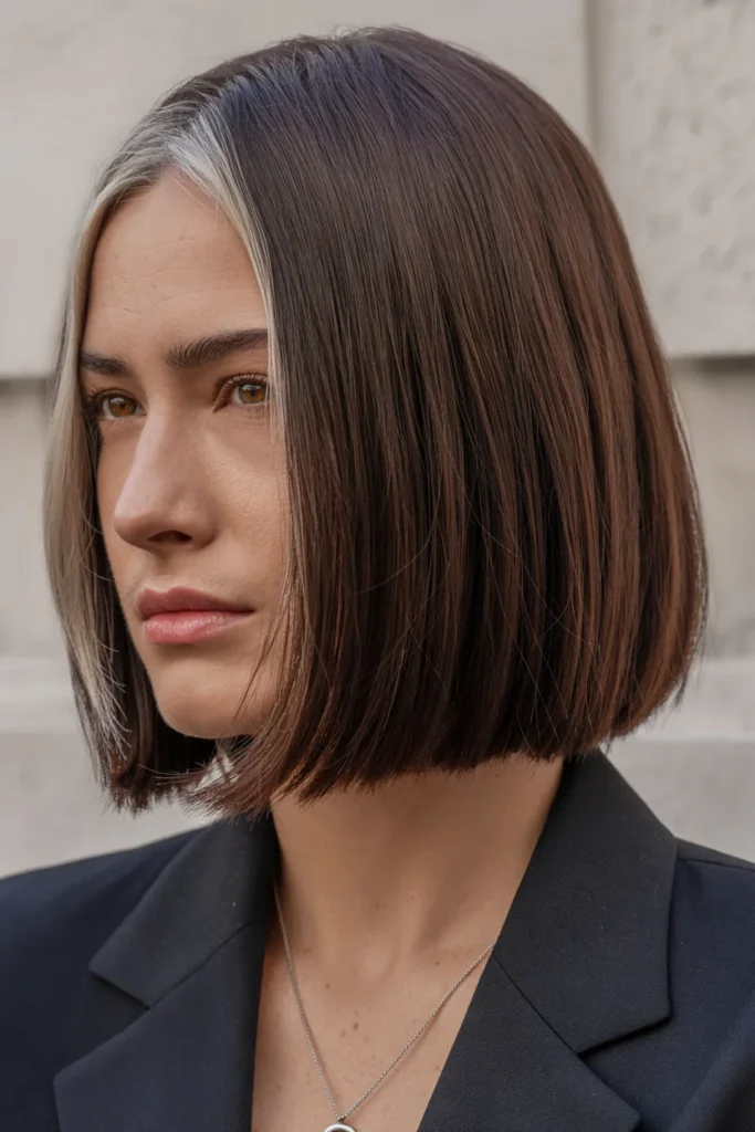 Chin-Length Sleek Bob