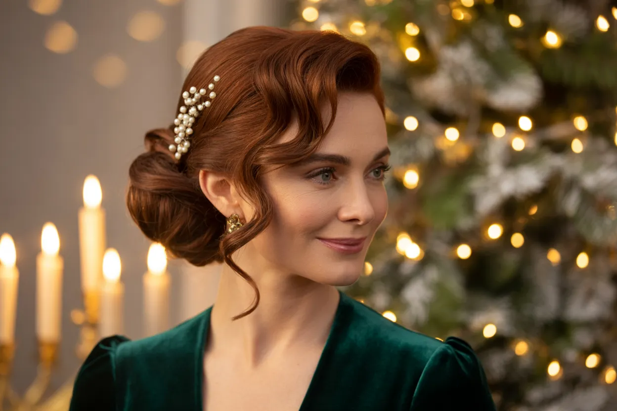 25 Christmas Eve Hairstyles for Women Over 40 That Look Effortlessly Chic
