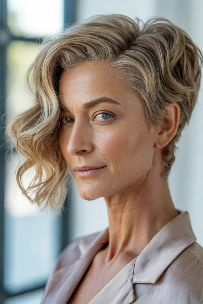 Cropped Wavy Pixie