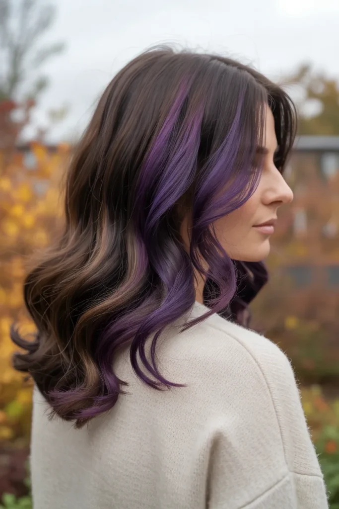 Dark Purple Balayage