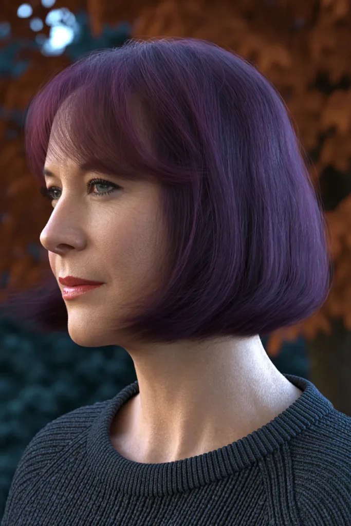 Deep Plum Purple