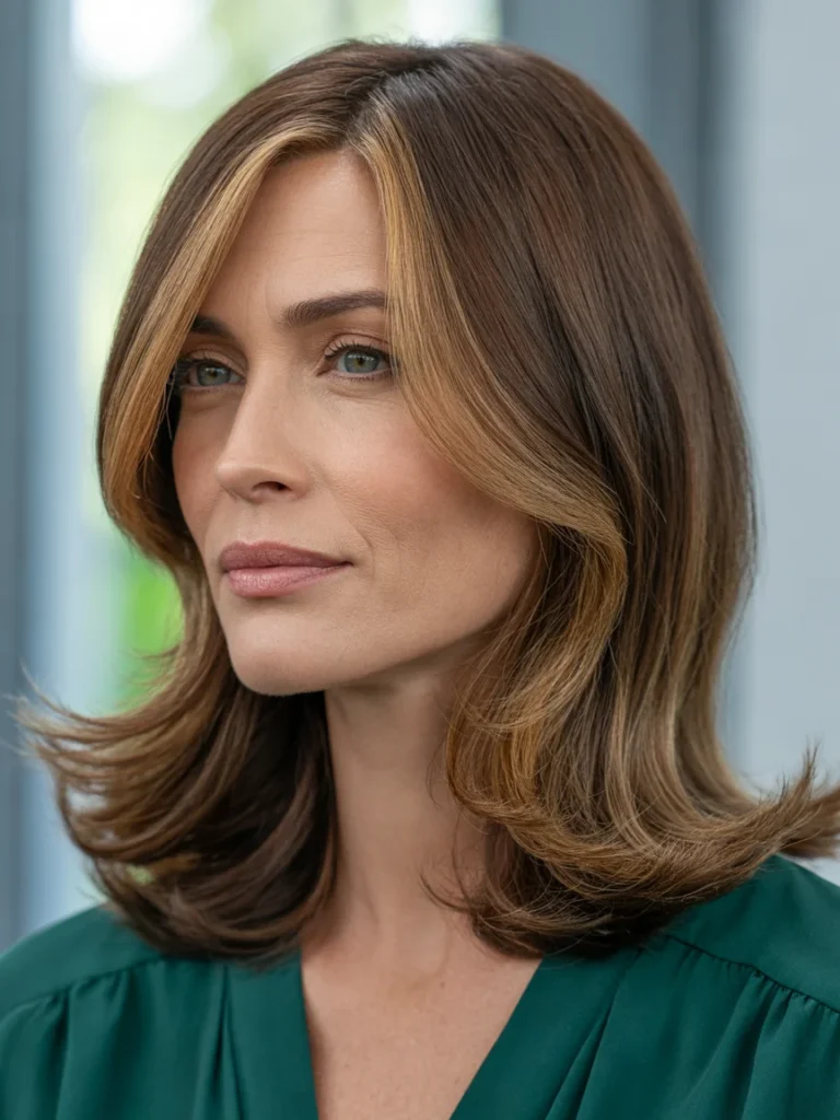 Face-Framing Caramel Highlights