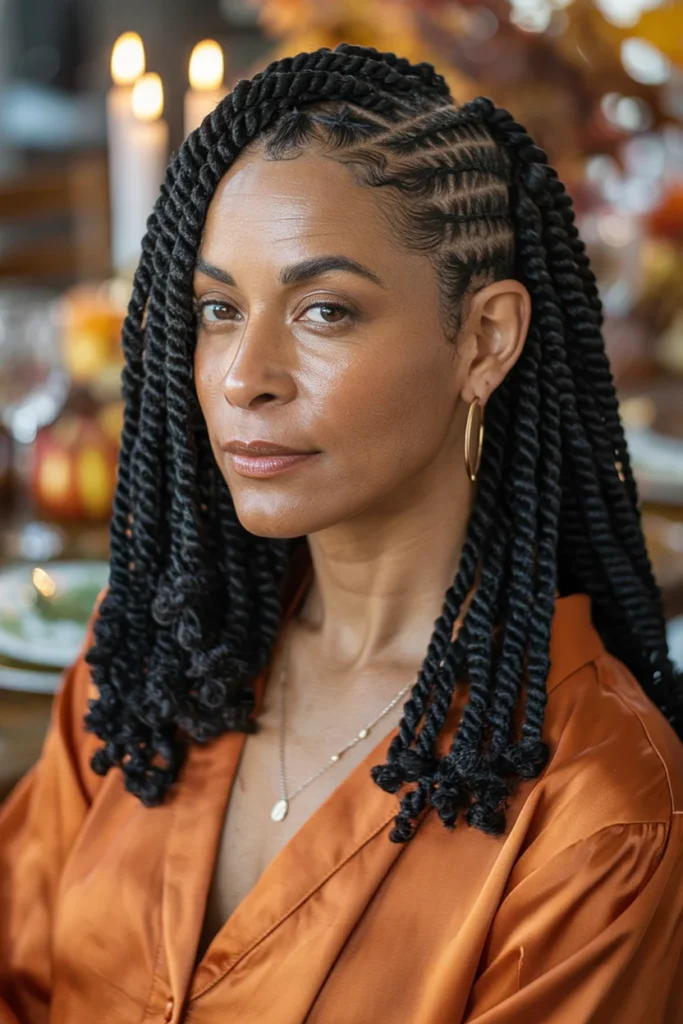 Flat Twists With a Curly Finish